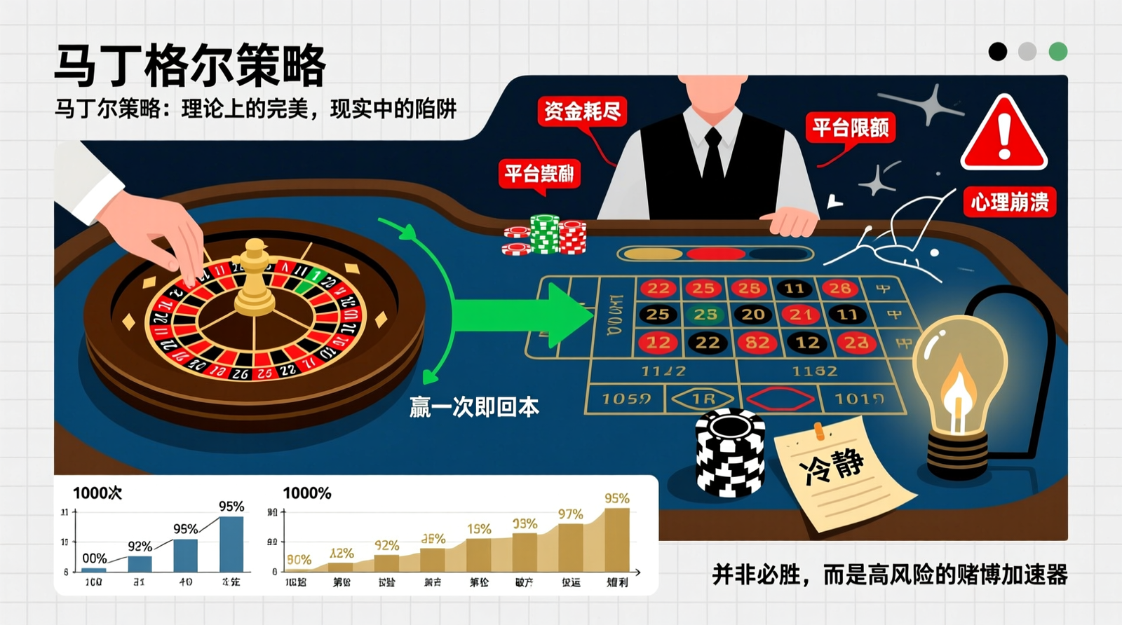 馬丁格爾策略深度解析:資深玩家帶你看穿「必勝法」的真相與陷阱