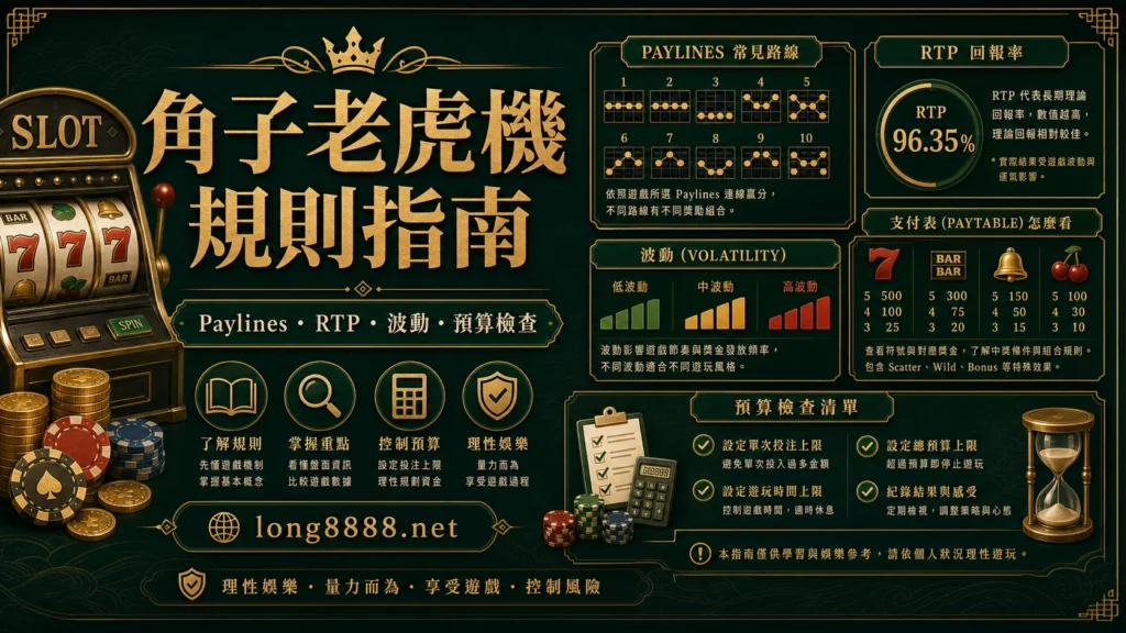 角子老虎機Paylines RTP波動與預算檢查精選圖