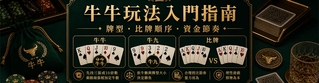 牛牛玩法牌型比牌順序做牌流程與節奏提醒精選圖